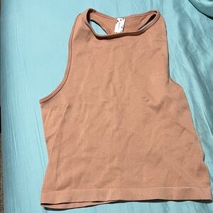 Wishlist Cropped Fitted Tan Tank Top